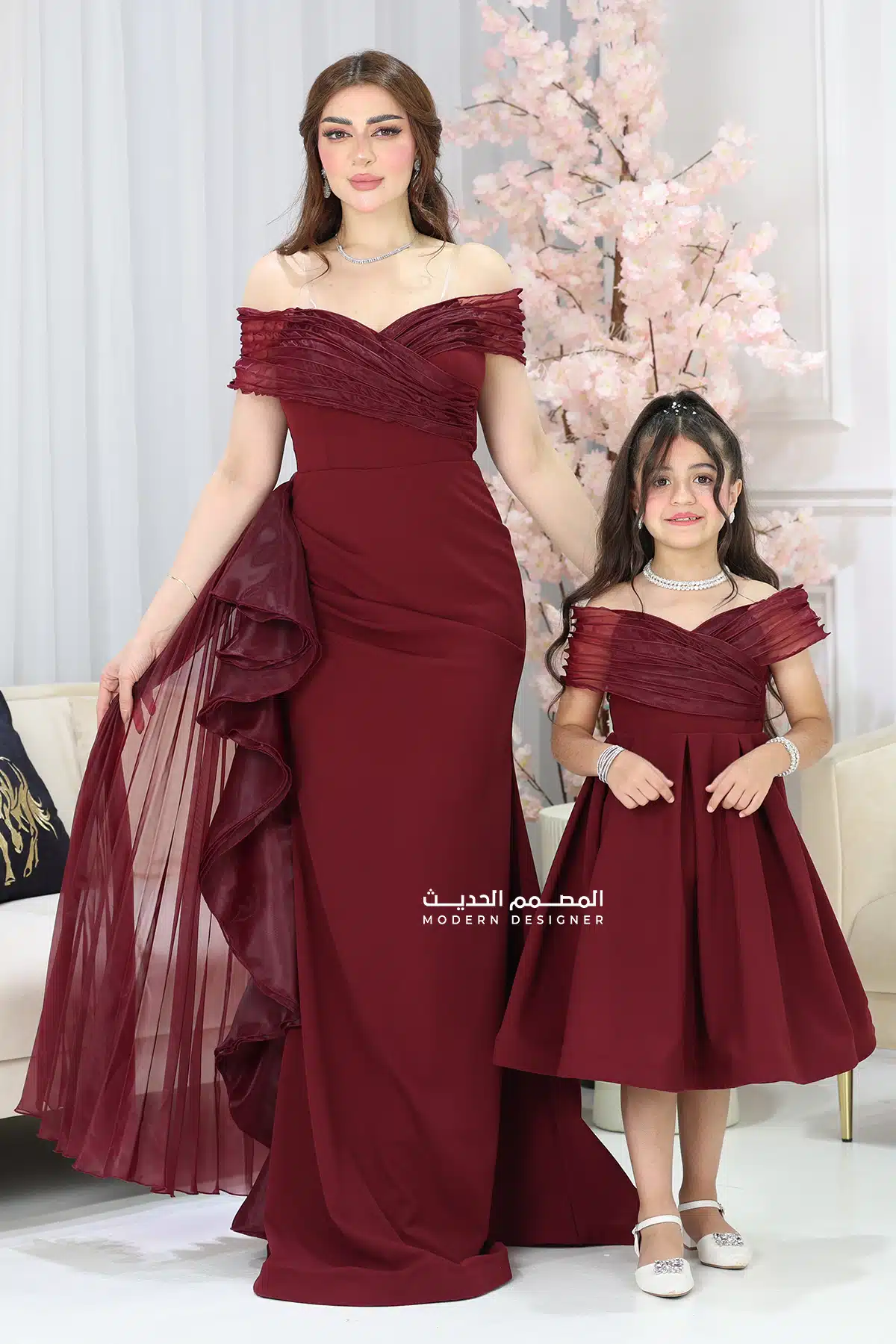 فستان سهرة بتصميم مميز