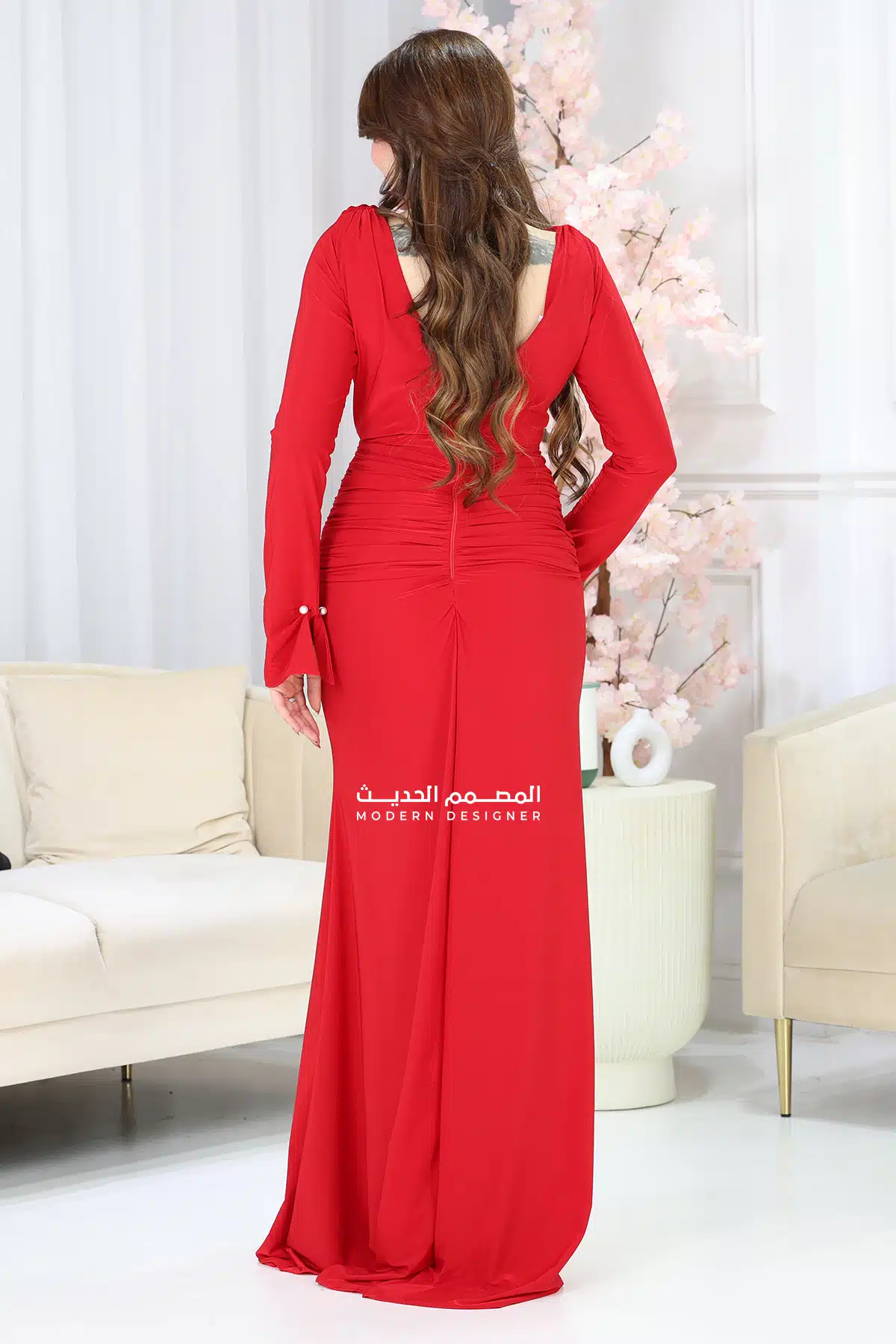 فستان ناعم فاخر سواريه