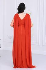 فستان سهرة أنيق بأكمام 