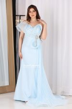 فستان سواريه بتطريز يدوي