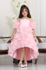 فستان بناتي بتصميم ورد