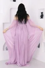 فستان مناسبات ناعم فاخر