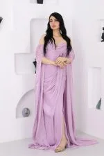 فستان مناسبات ناعم فاخر