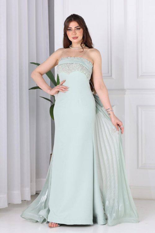 فستان سهرة فاخر مطرز