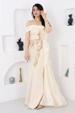 فستان سوارية بتطريز راقي