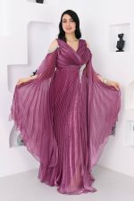 فستان سواريه بأكمام طويلة