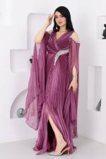 فستان سواريه بأكمام طويلة