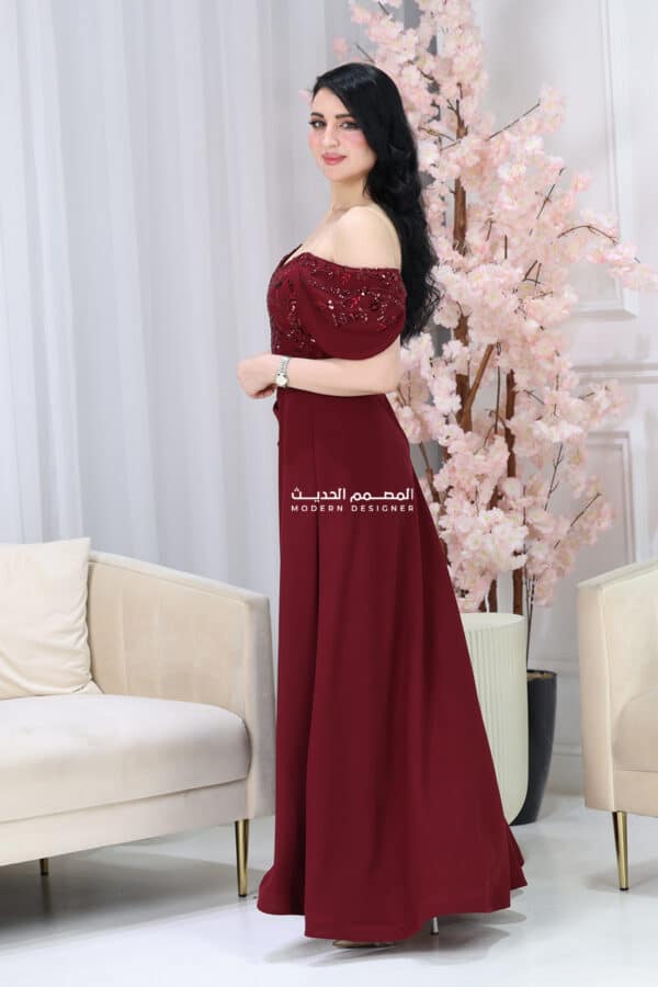 فستان سهرة عصري فاخر