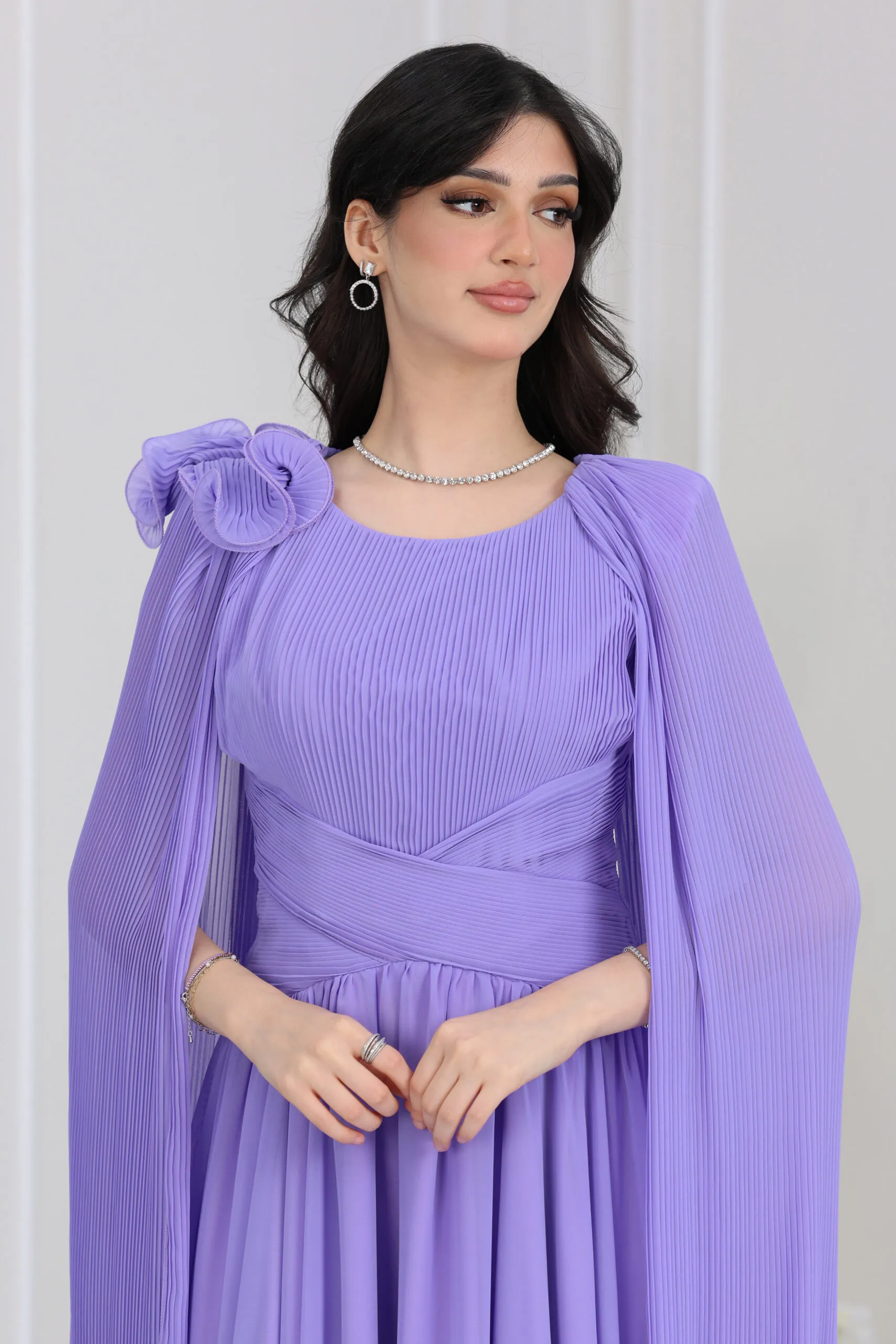 فستان  شيفون  سهرة فاخر