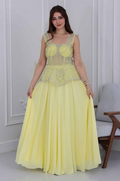 فستان سهرة ملكه فخم