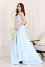 ⁦فستان سهرة تب بتطريز⁩ - الصورة ⁦5⁩