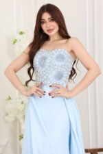 ⁦فستان سهرة تب بتطريز⁩ - الصورة ⁦12⁩