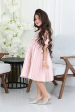 فستان بناتي بليسيه مطرز