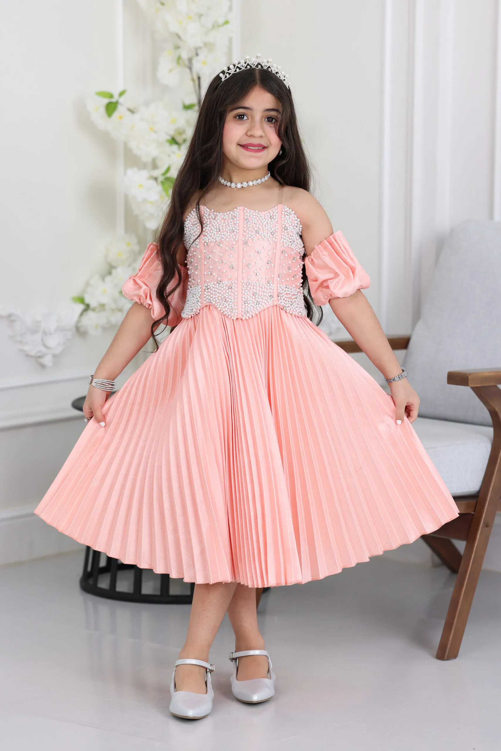 فستان بناتي بليسيه راقي