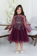 فستان بناتي كاب مطرز