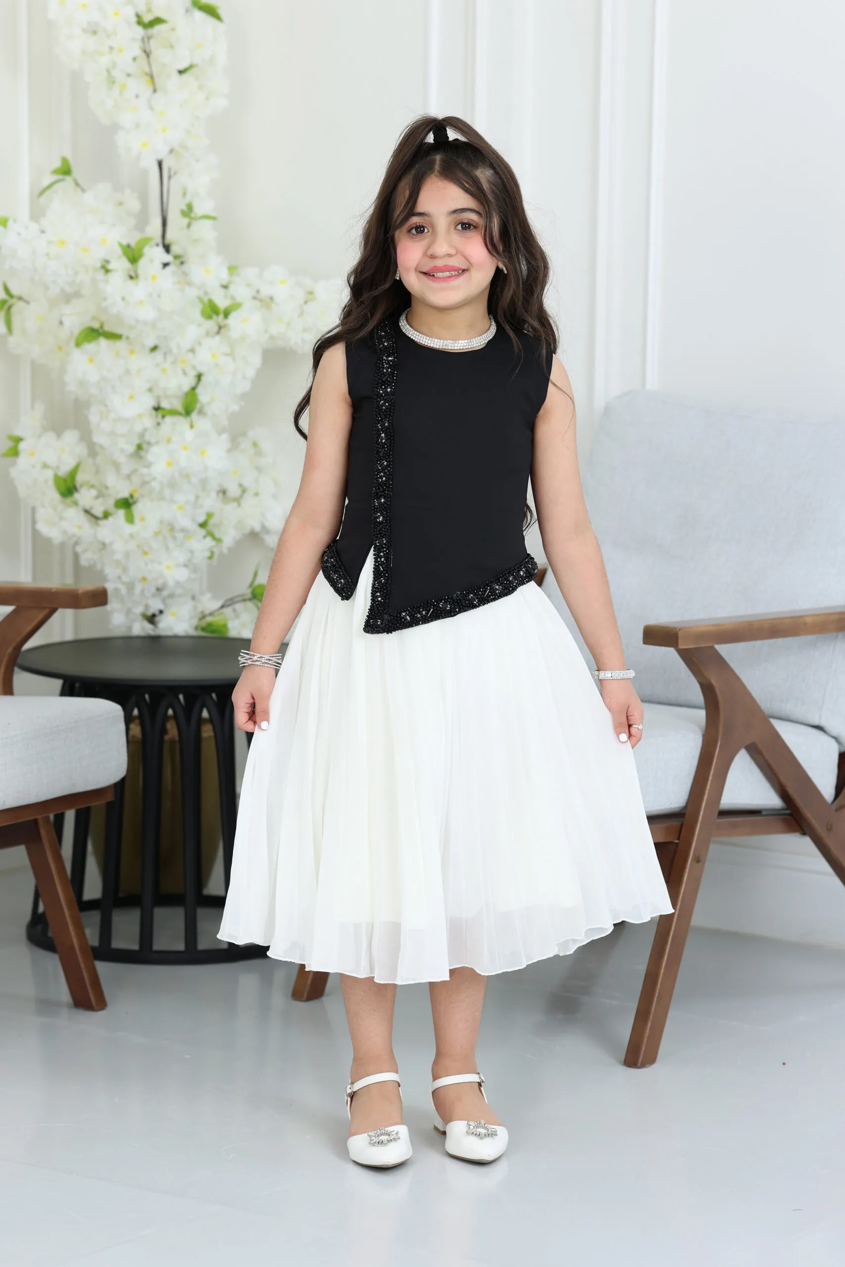 فستان بناتي راقي طبقات