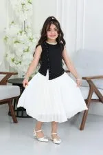 فستان بناتي راقي طبقات