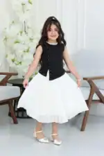 فستان بناتي راقي طبقات