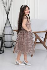 فستان بناتي سهرة كتف