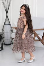 فستان بناتي سهرة كتف