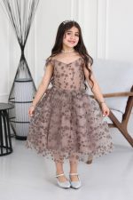 فستان بناتي سهرة كتف