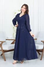 فستان فخم مطرز