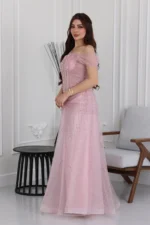 فستان لؤلؤ سهرة ملكي