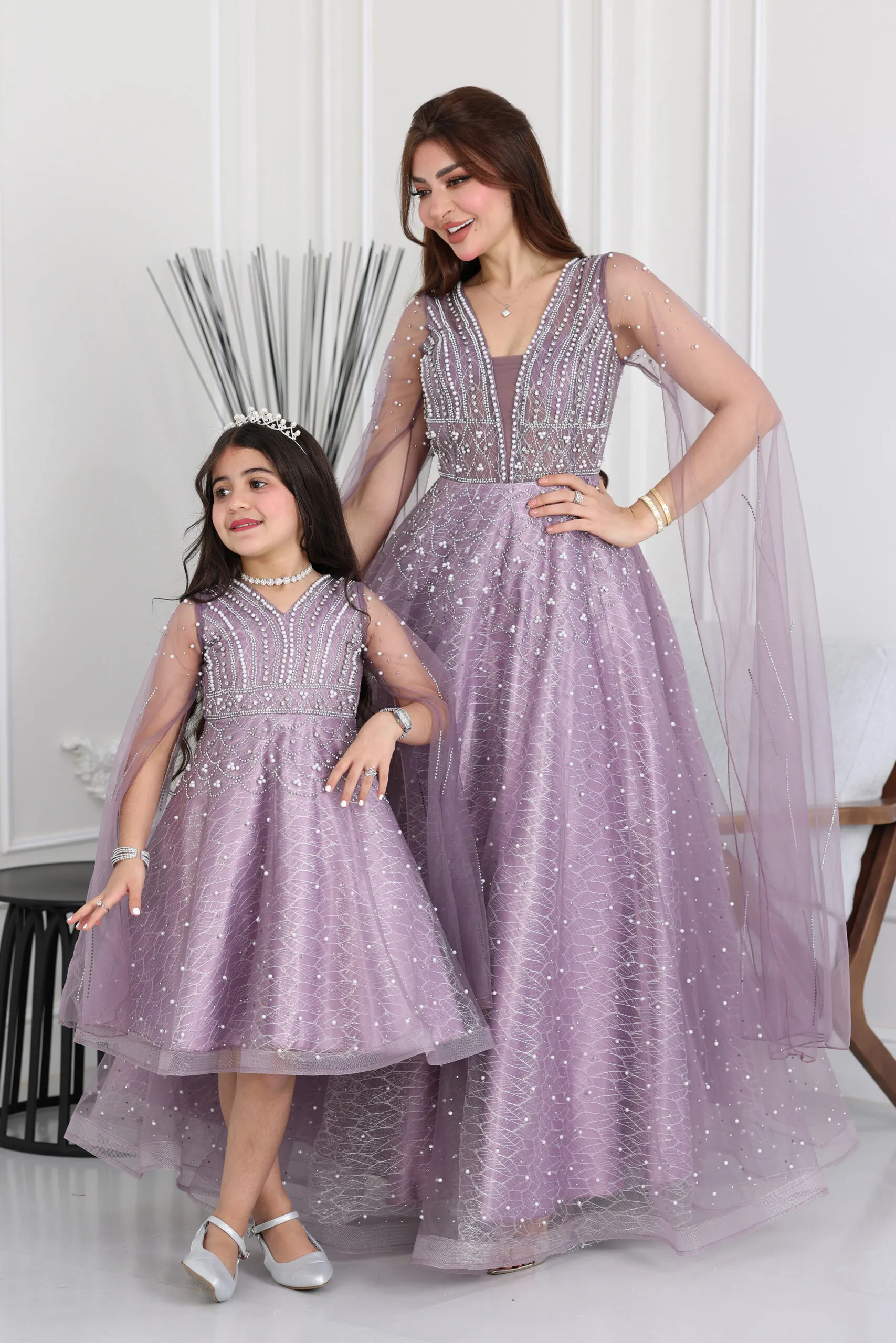 فستان بناتي ملكي للمناسبات