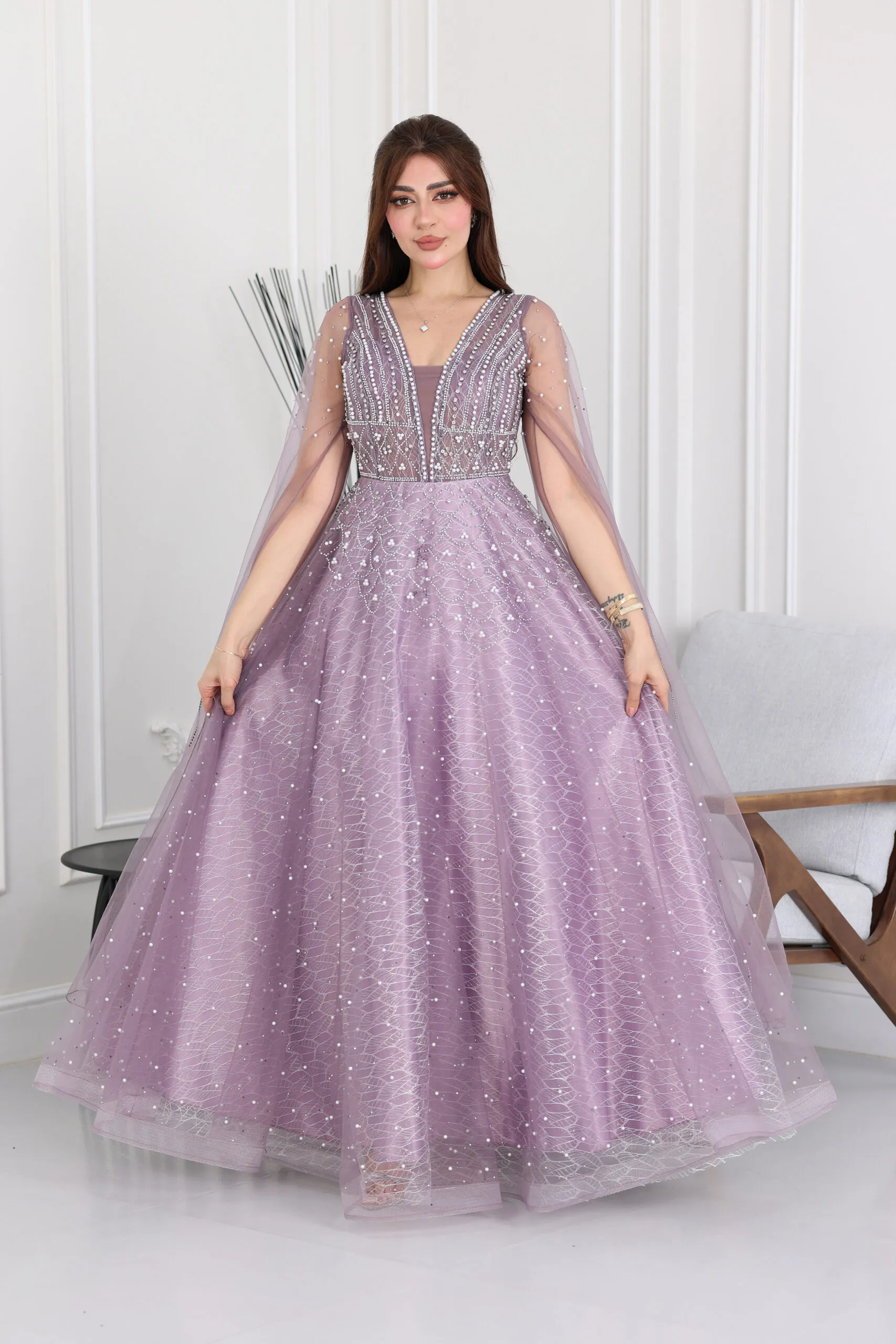 فستان ملكي للمناسبات الفاخرة