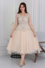 فستان ميدي شك منفوش