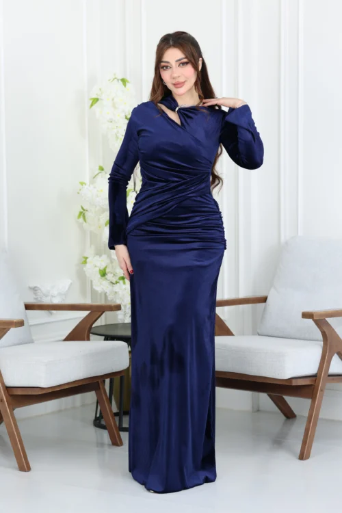 فستان مخمل ناعم سهرة