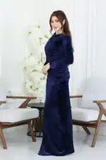 فستان مخمل ناعم سهرة