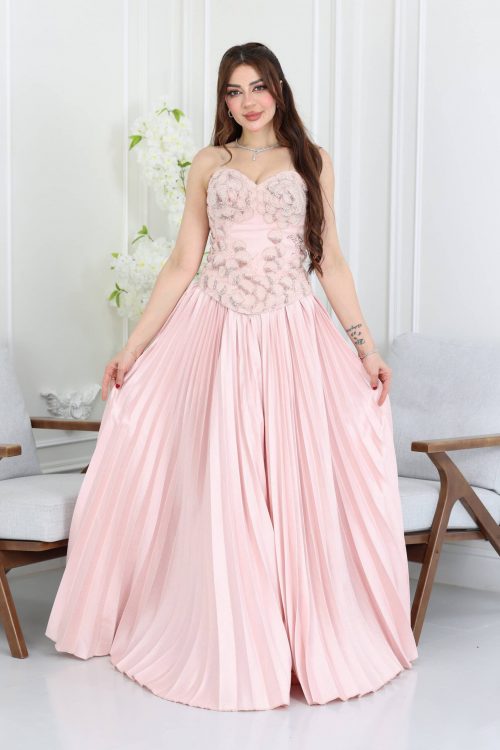 فستان سهرة بوليسية فخم