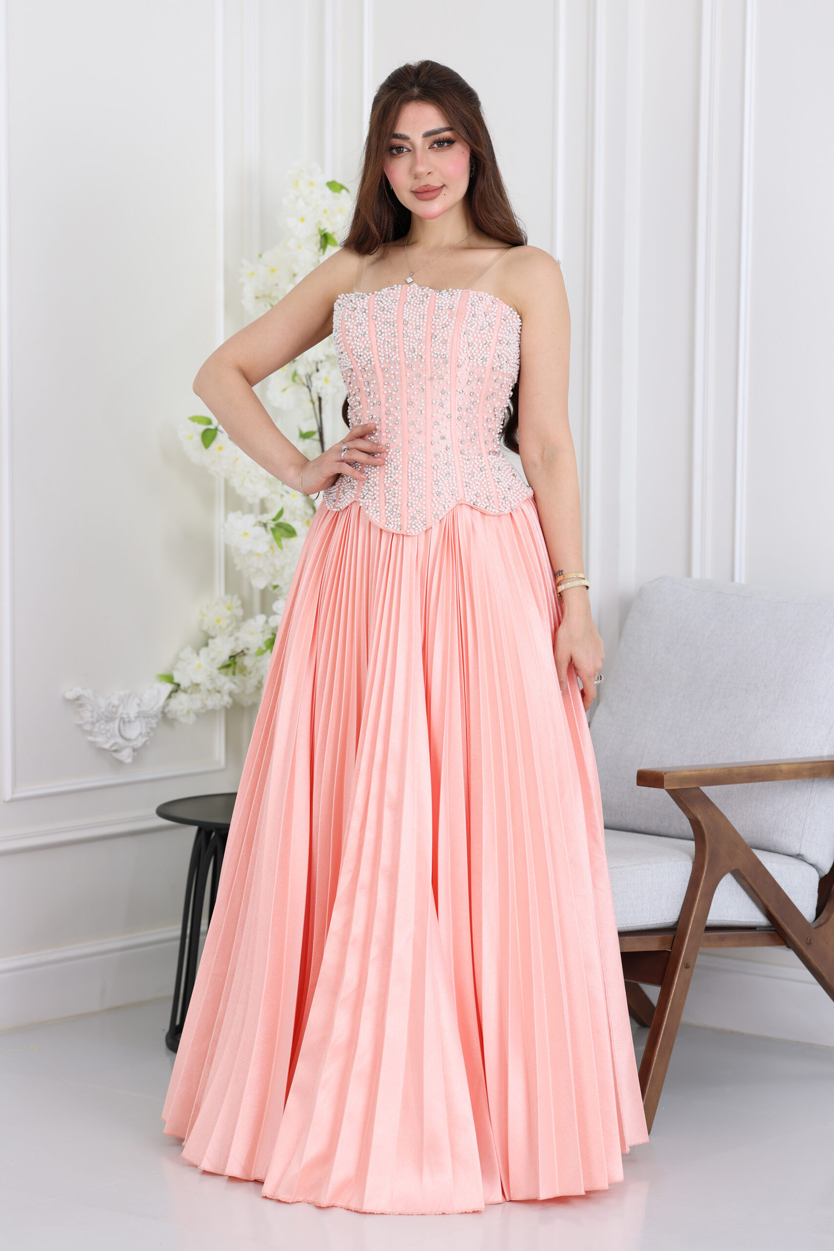 Fustan Sahrat Blisih Raqi فستان سهرة بليسيه راقي