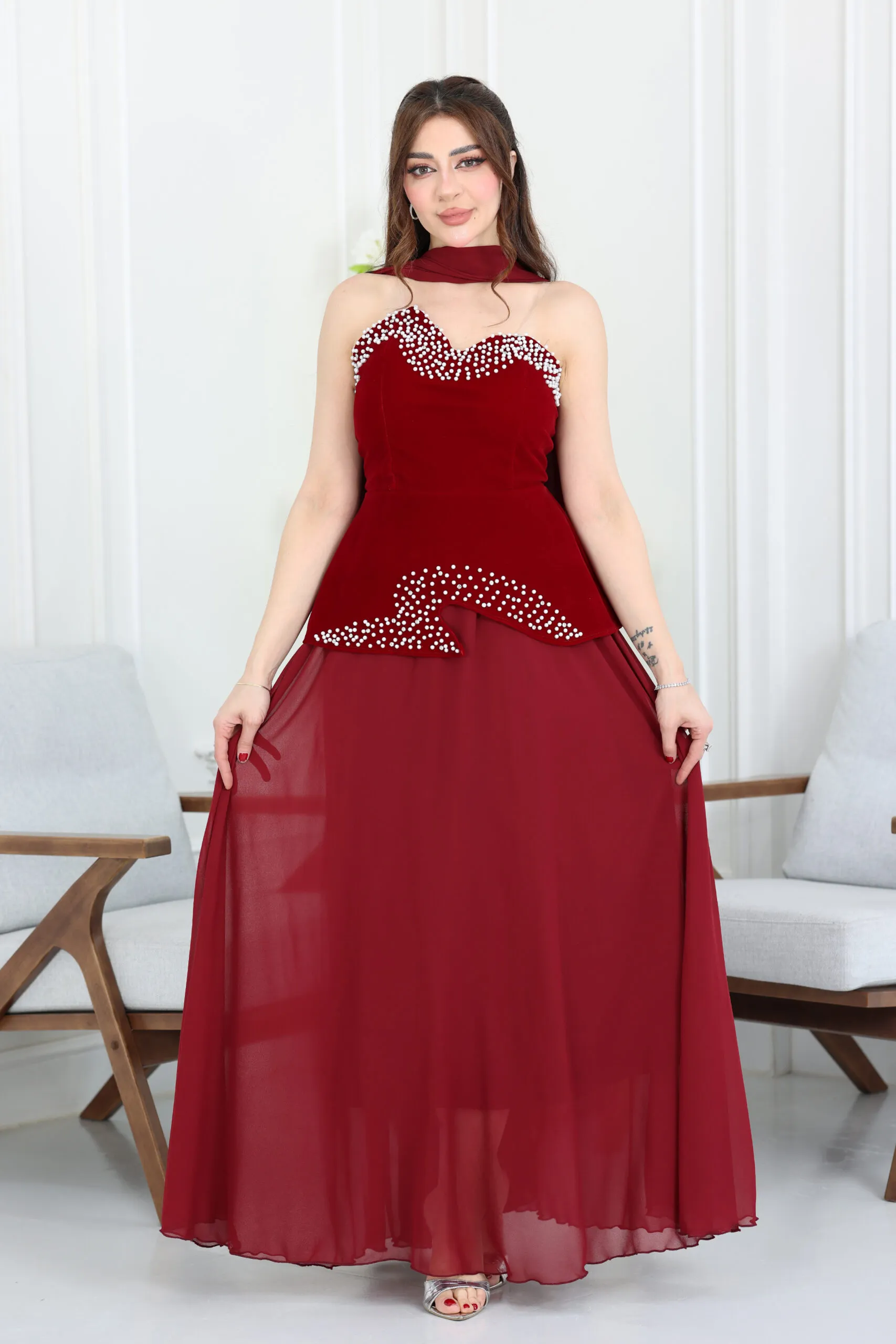 فستان سهرة فخم ملكي