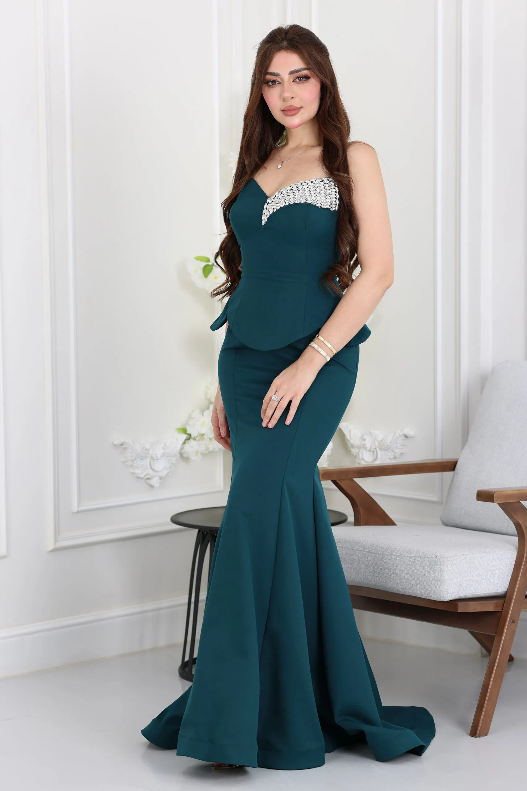 فستان سهرة حفلات فاخر