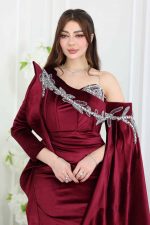 فستان سهرة مخمل فاخر