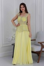 فستان سهرة ملكه فخم