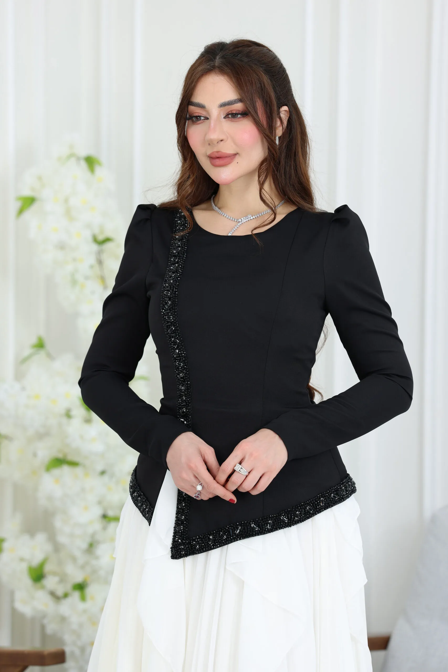 فستان سهرة راقي طبقات