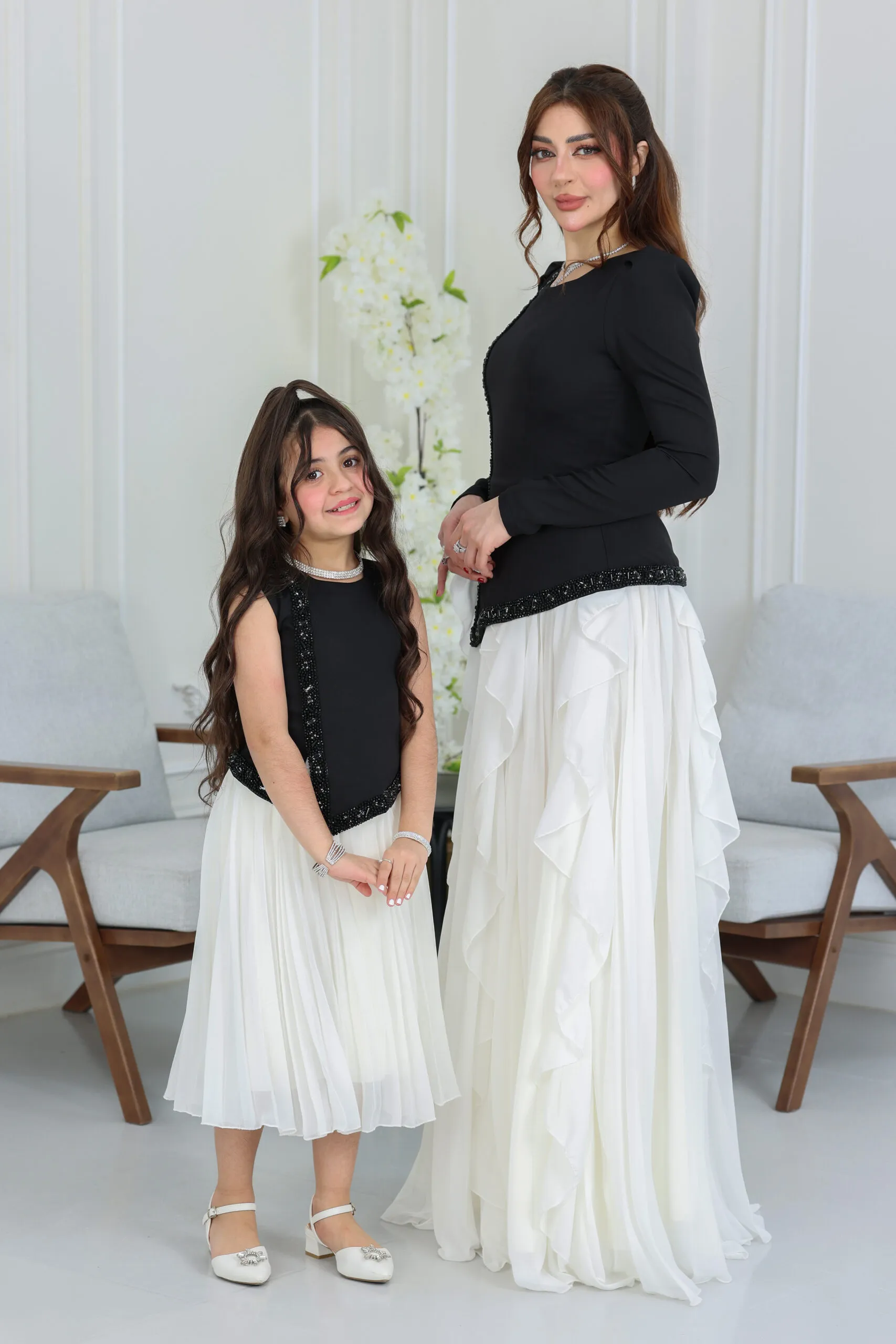 فستان بناتي راقي طبقات