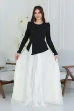 فستان سهرة راقي طبقات