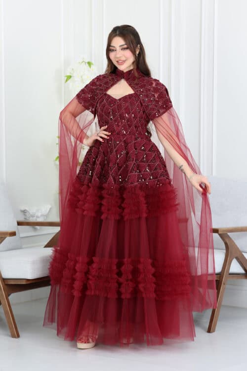 فستان سهرة شك فاخر