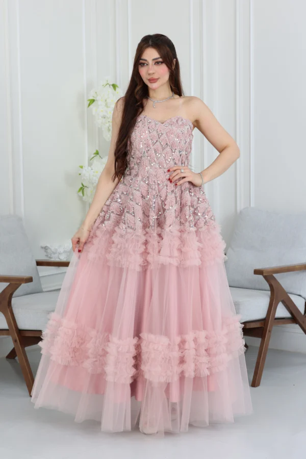 فستان سهرة شك فاخر