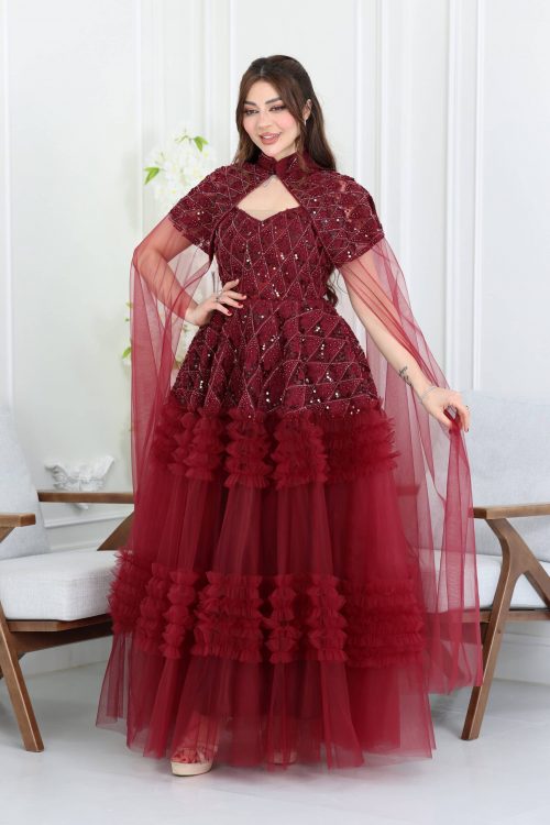 فستان سهرة شك فاخر