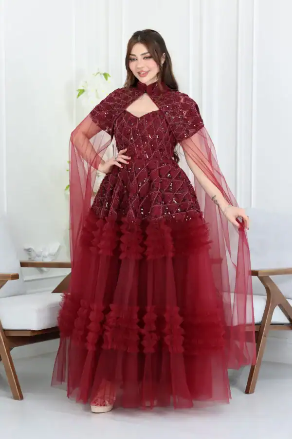 فستان سهرة شك فاخر