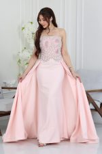 فستان سهرة تب بتطريز