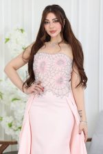 فستان سهرة تب بتطريز