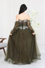 فستان سهرة تل فاخر