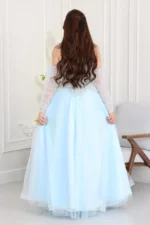 فستان سهرة تل فاخر