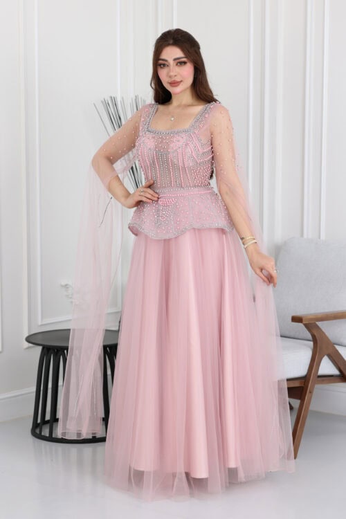 فستان سهرة تطريز لولو